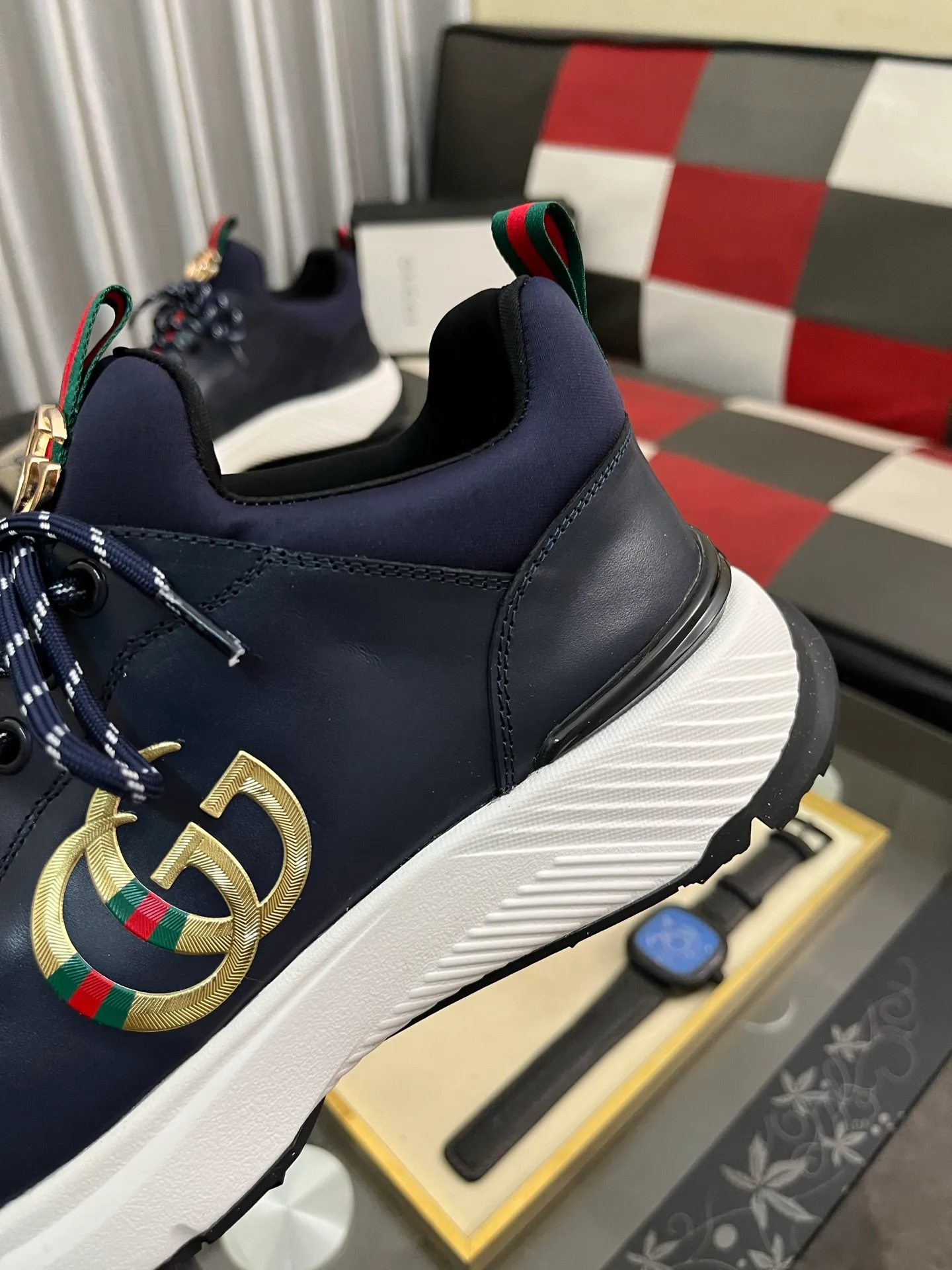 Men's Men's Shoes 💰458 ⌚️⌚️[GUCCI] Gucci men's casual shoes are absolutely popular 🔥The ultimate matching item for trendy men! The charm of super texture is irresistible, the main recommendation, the flower leather color is bright! The upper is made of high-quality brand printed fabric with cowhide, breathable leather lining and wear-resistant rubber sole, noble and elegant! Extremely comfortable🎁🎁You can be as handsome as you want💪 38-445⃣️colors available